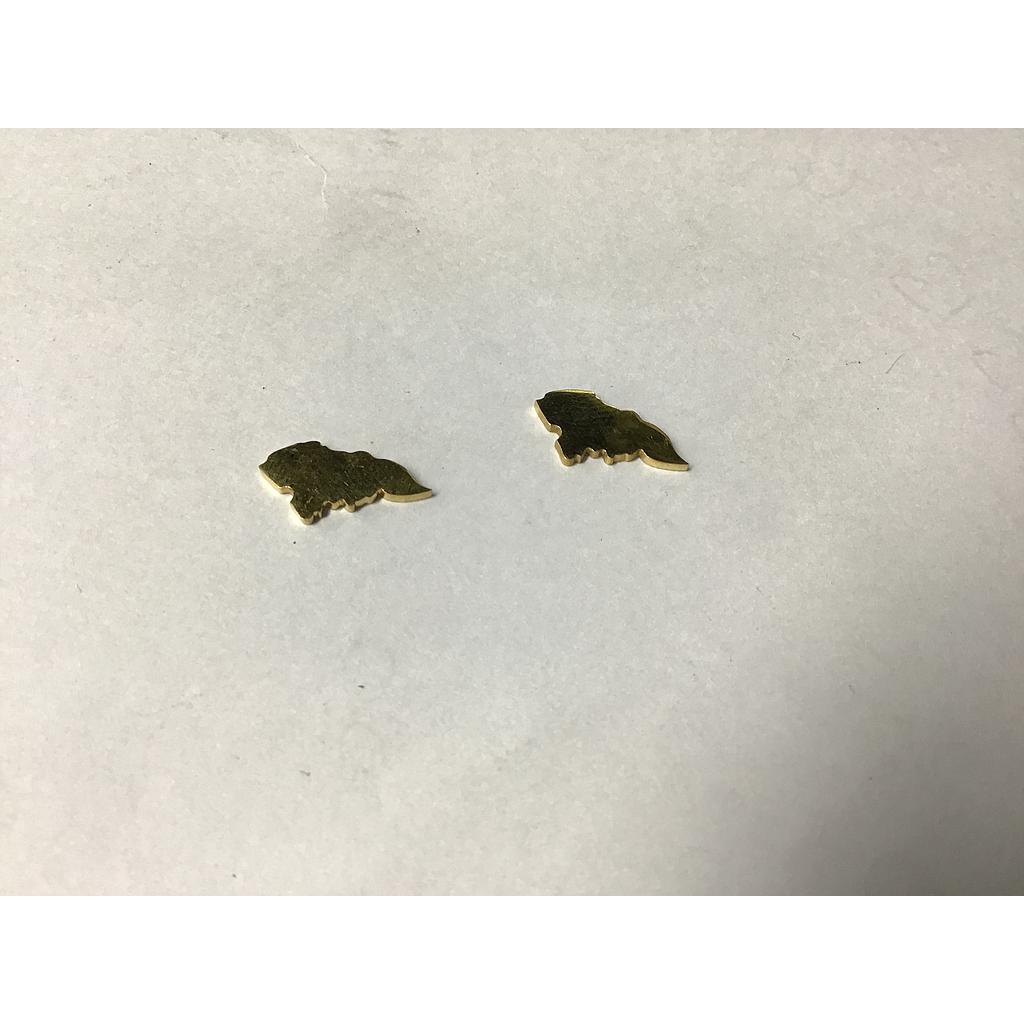 DIJE MAPA DE HONDURAS DE PEGAR ACERO 12X6MM