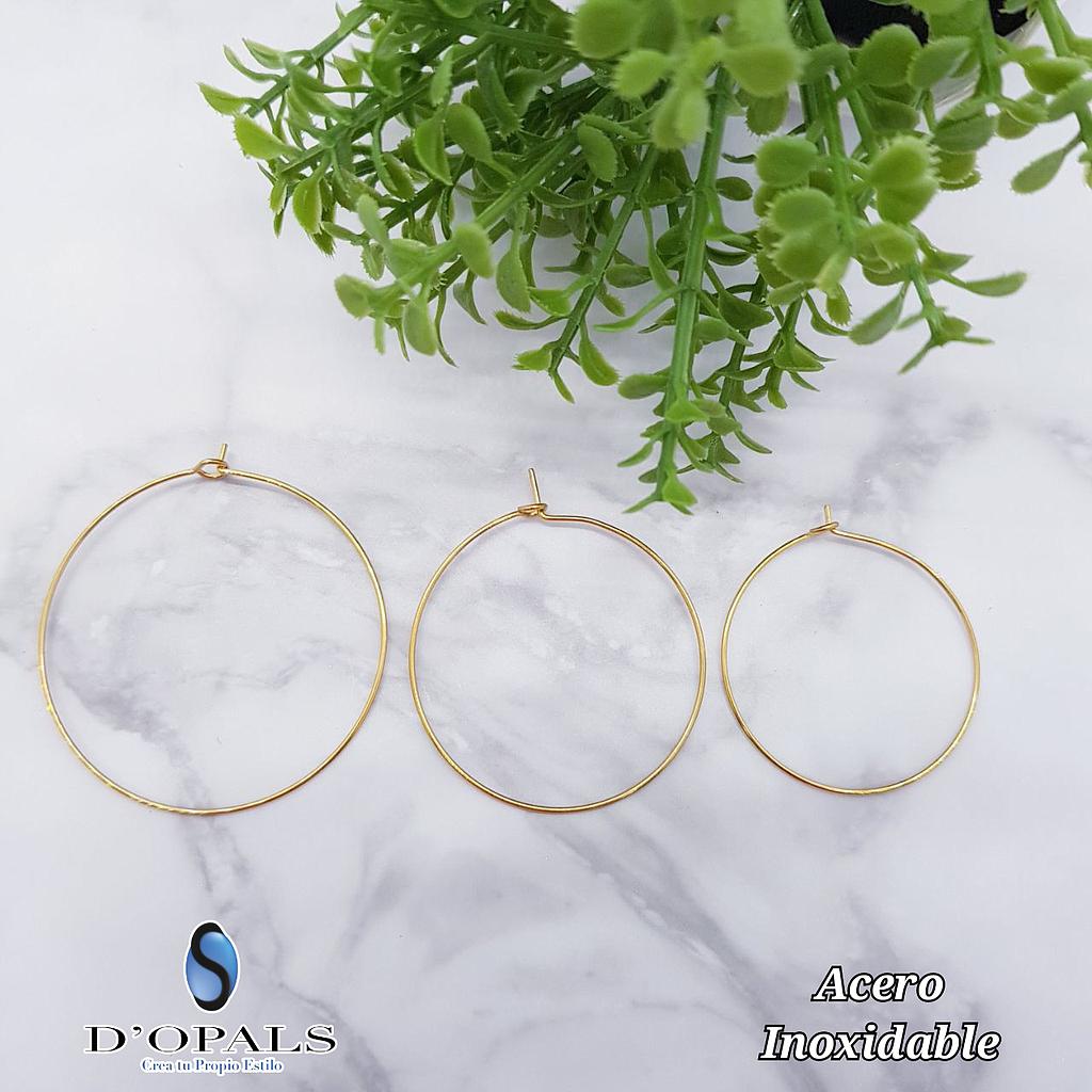 ARGOLLAS CHANDELIER REDONDAS 40MM PARA TEJER ACERO