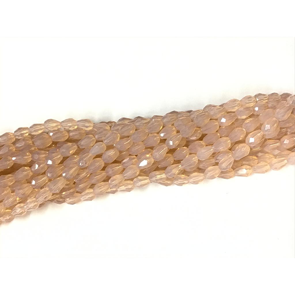 CRISTAL GOTA 4X6MM ROSA OPALO