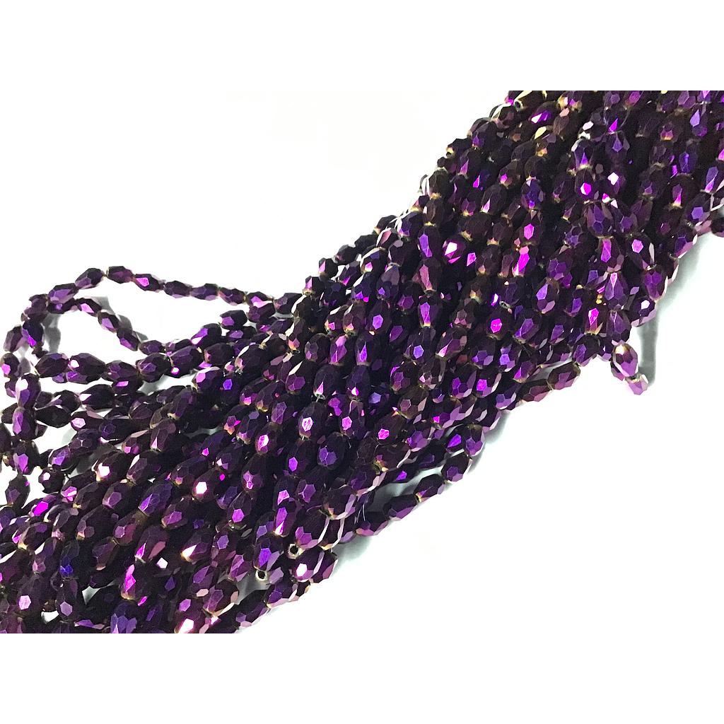 CRISTAL DE GOTA 4X6MM MORADO UVA AB