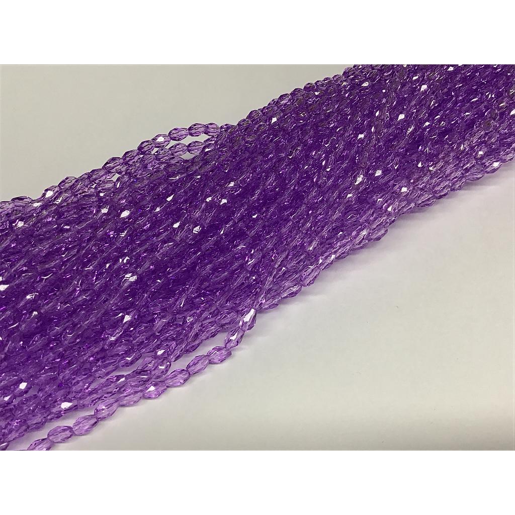 LIQUIDACION CRISTAL DE GOTA 3X5MMM MORADO