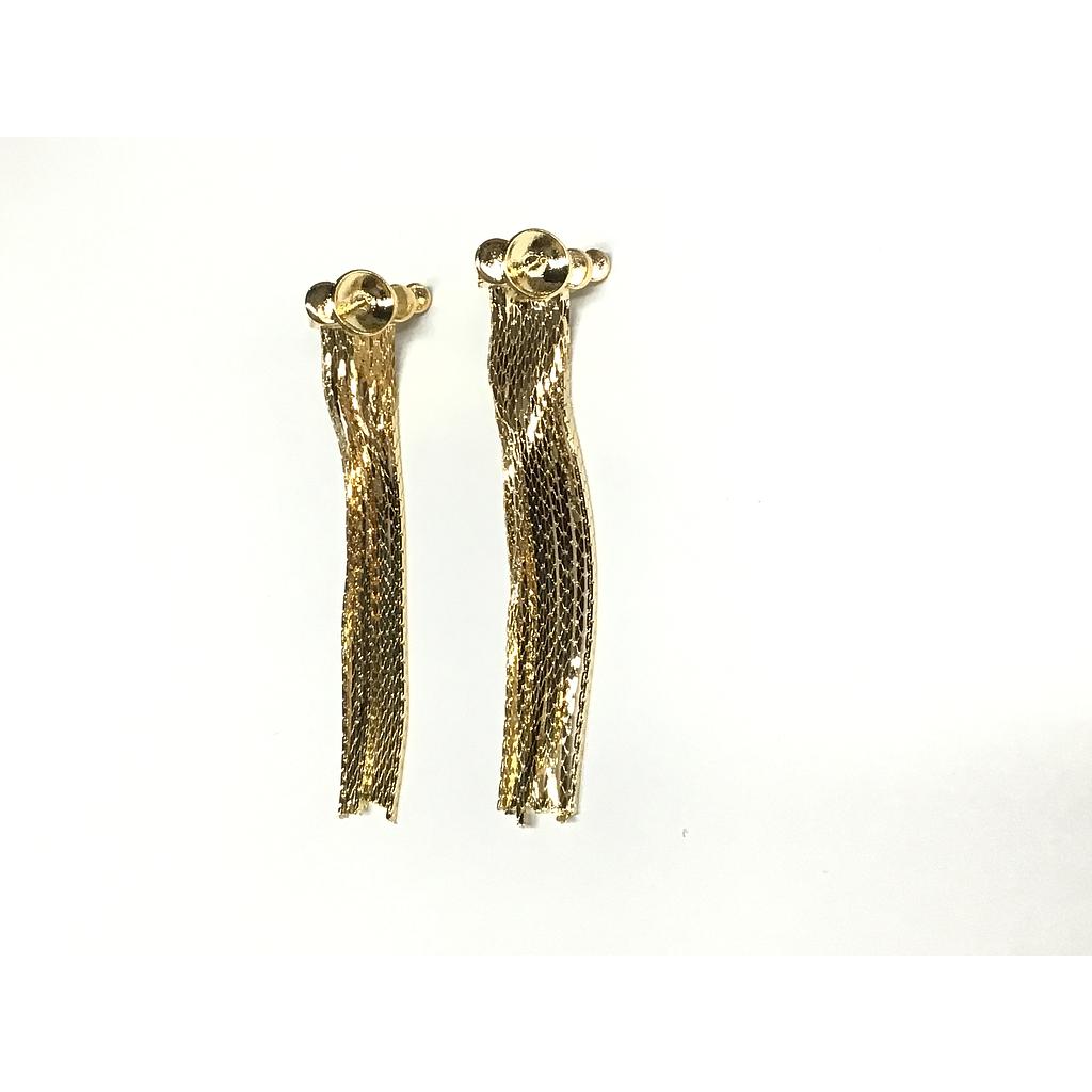 PATENTES CON CADENITAS PARA PEGAR PIEDRA ELECTROENCHAPADO