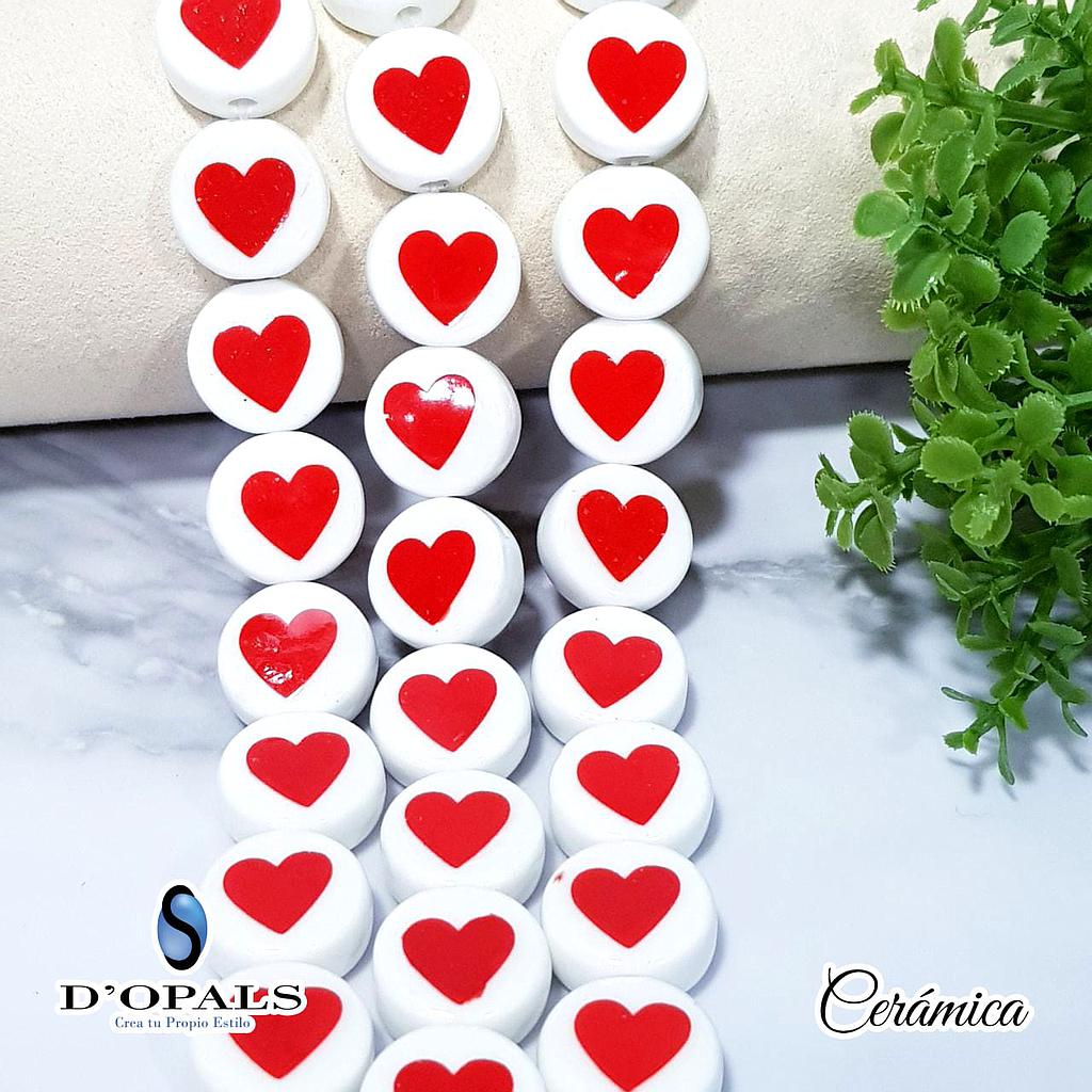 CERAMICA CORAZON 15MM