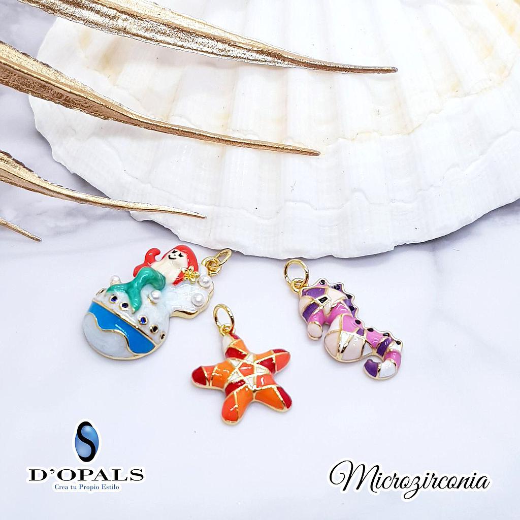 DIJE CABALLITO DE MAR MICROCIRCONIA Y ENAMEL
