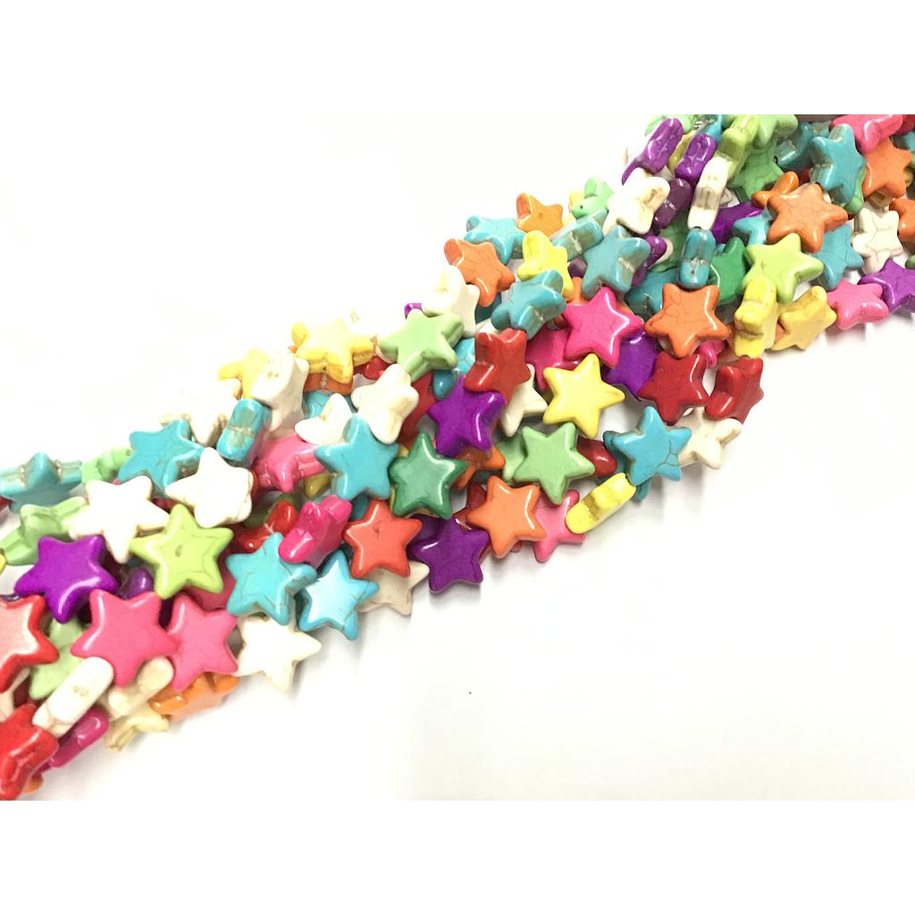 PIEDRA TURQUESA ESTRELLA 15MM