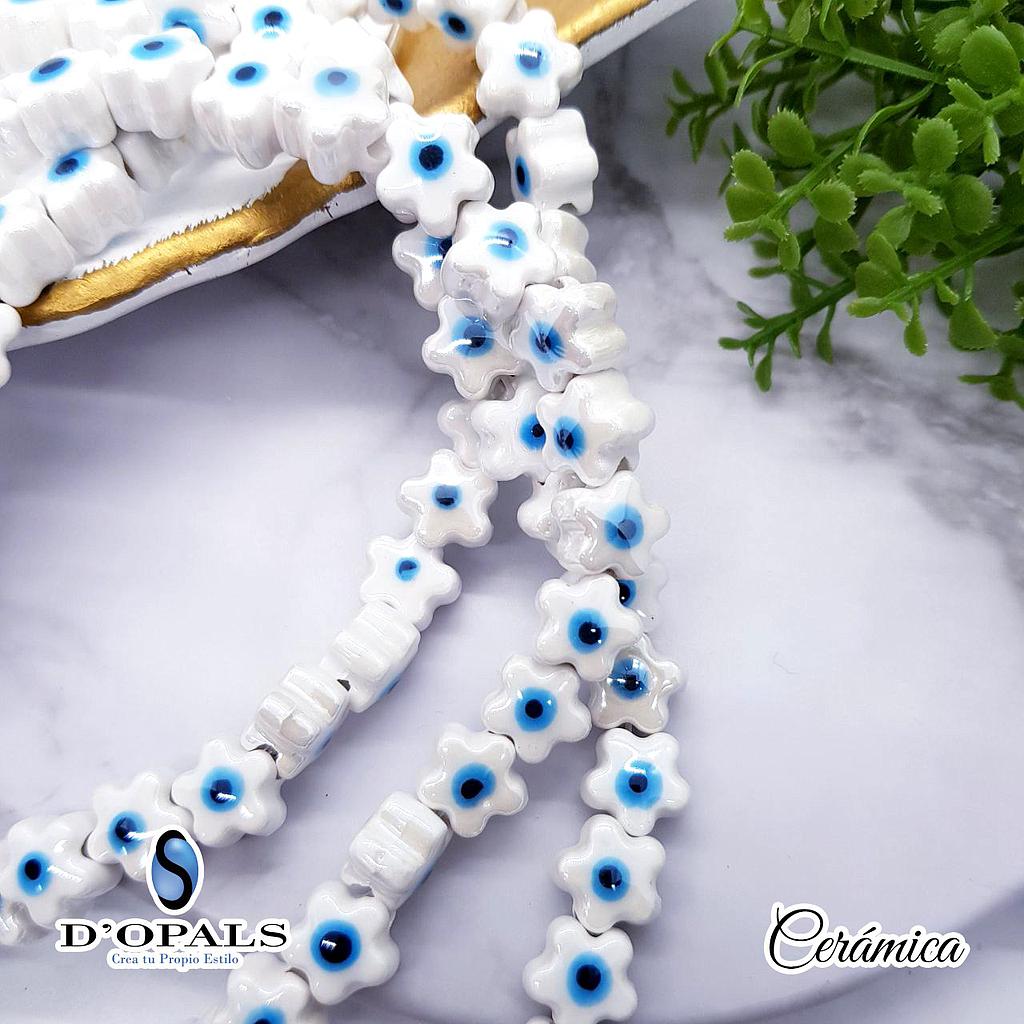 CERAMICA FLOR Y OJO TURCO