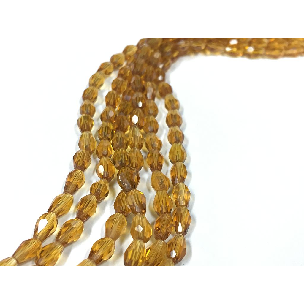 CRISTAL DE GOTA 4X6MM CARAMELO