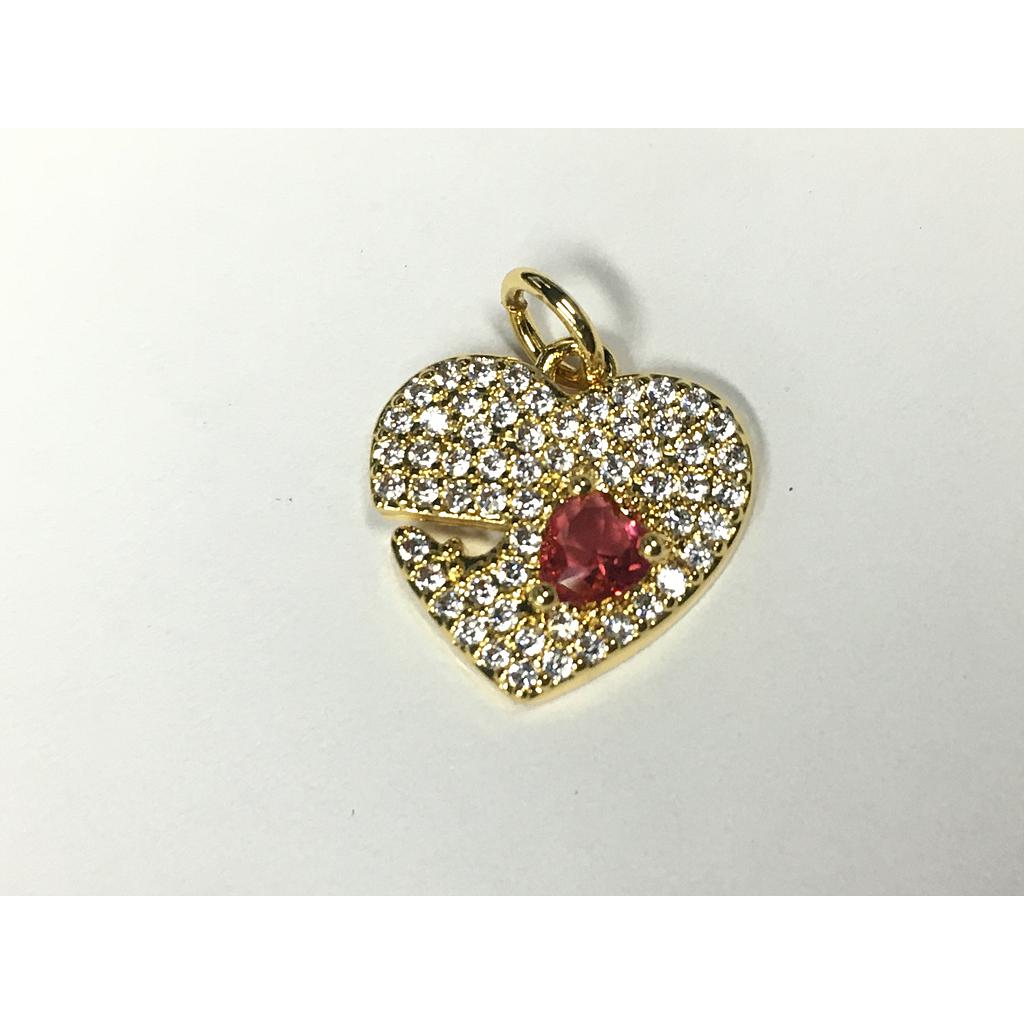 DIJE CORAZON MICROCIRCONIA