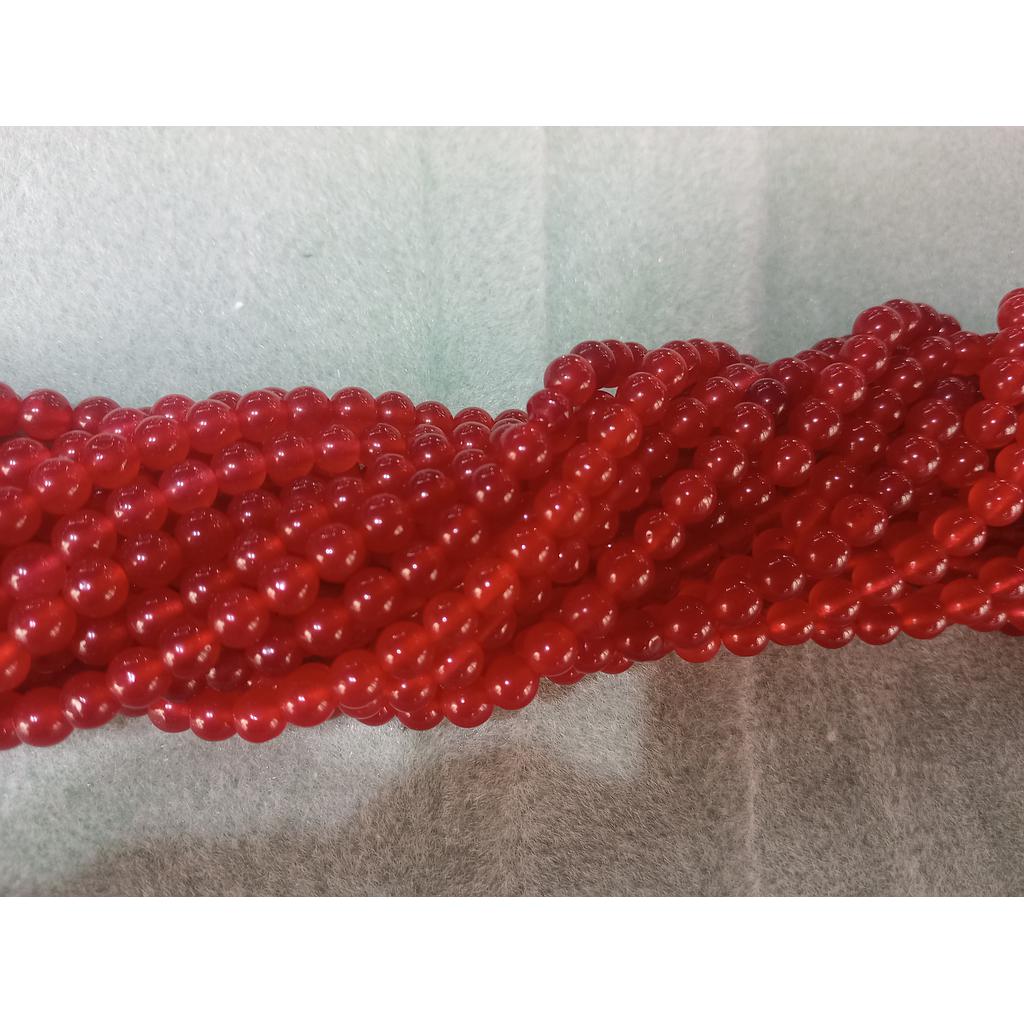 PIEDRA AGATA ROJA 6MM