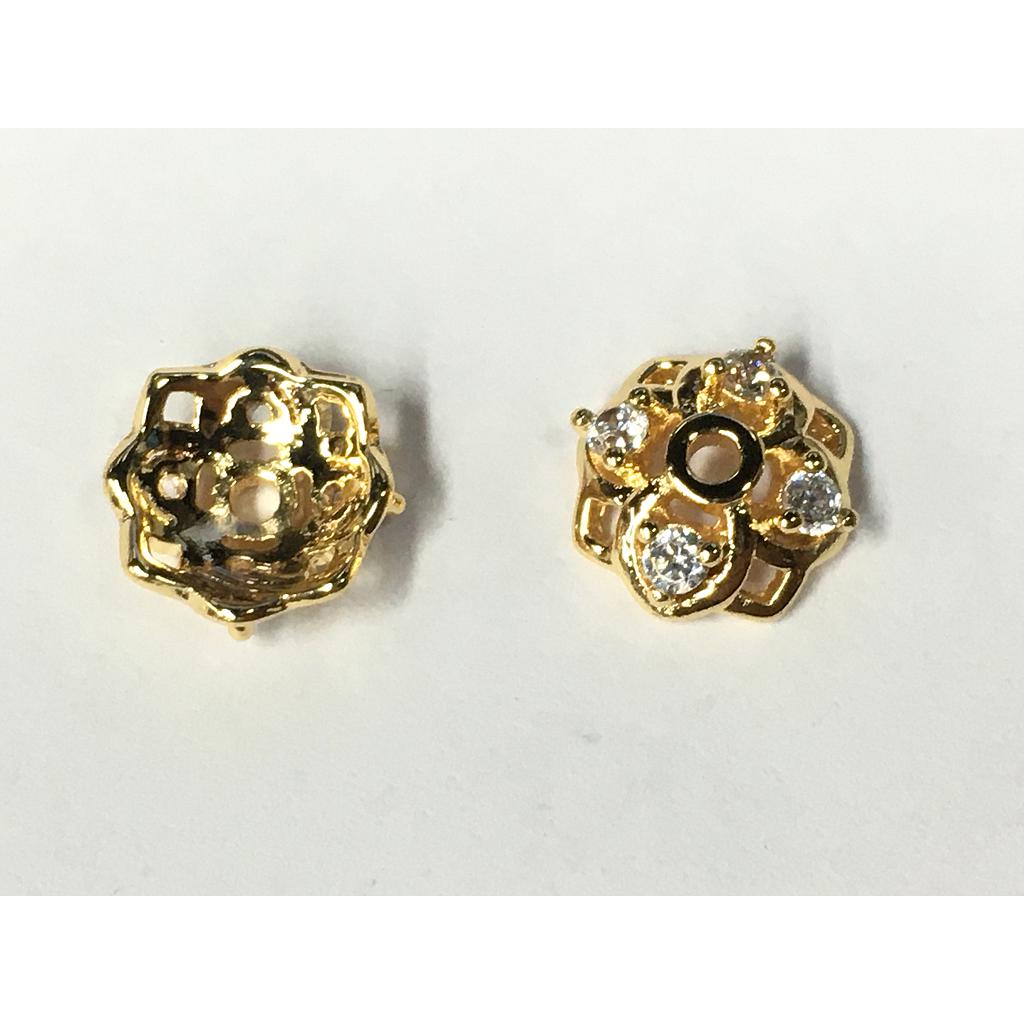 CUBRE PERLAS 8MM ELECTROENCHAPADO