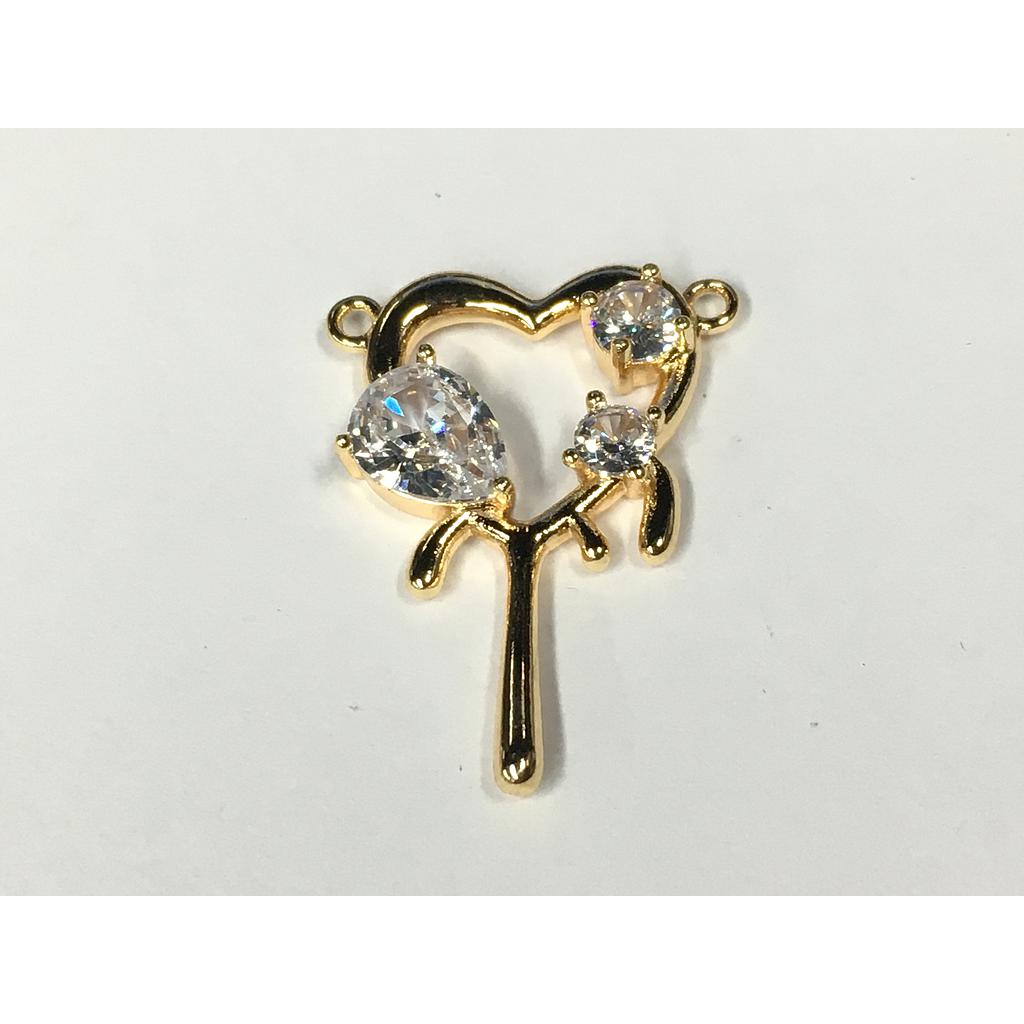 DIJE CORAZON ELECTROENCHAPADO