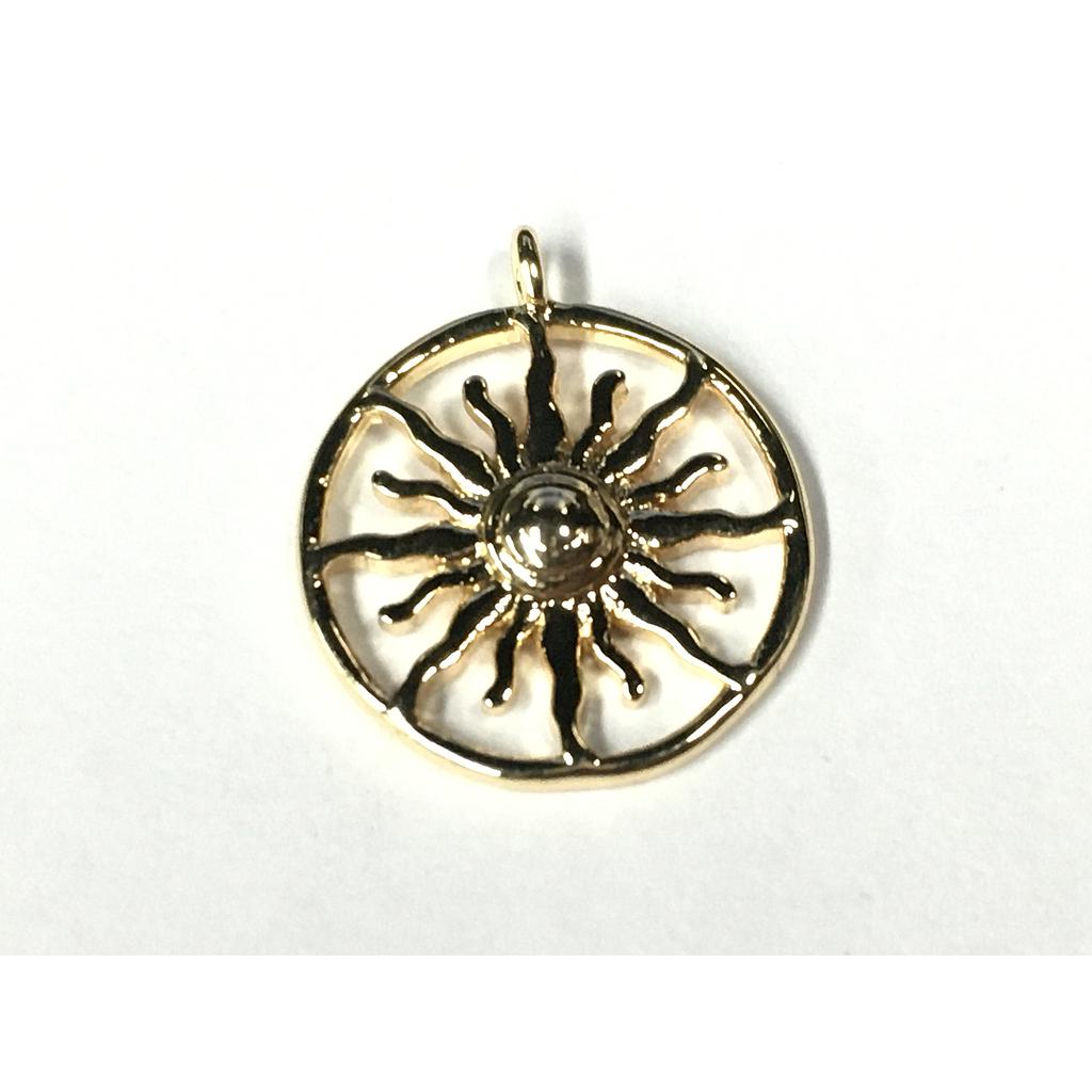 DIJE SOL 13MM ELECTROENCHAPADO