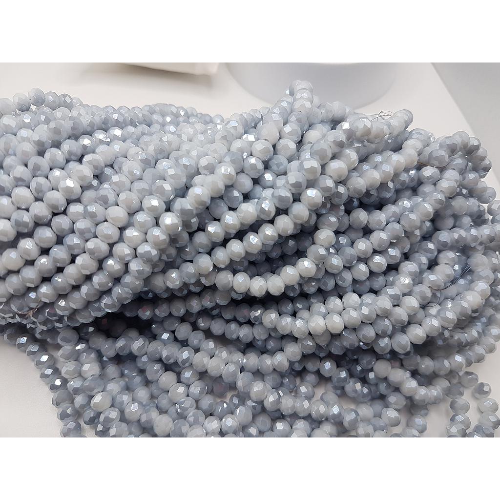 CRISTAL RONDEL GRIS CLARO 6MM