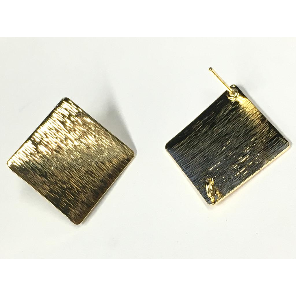 PATENTES ROMBO 19MM ELECTROENCHAPADO