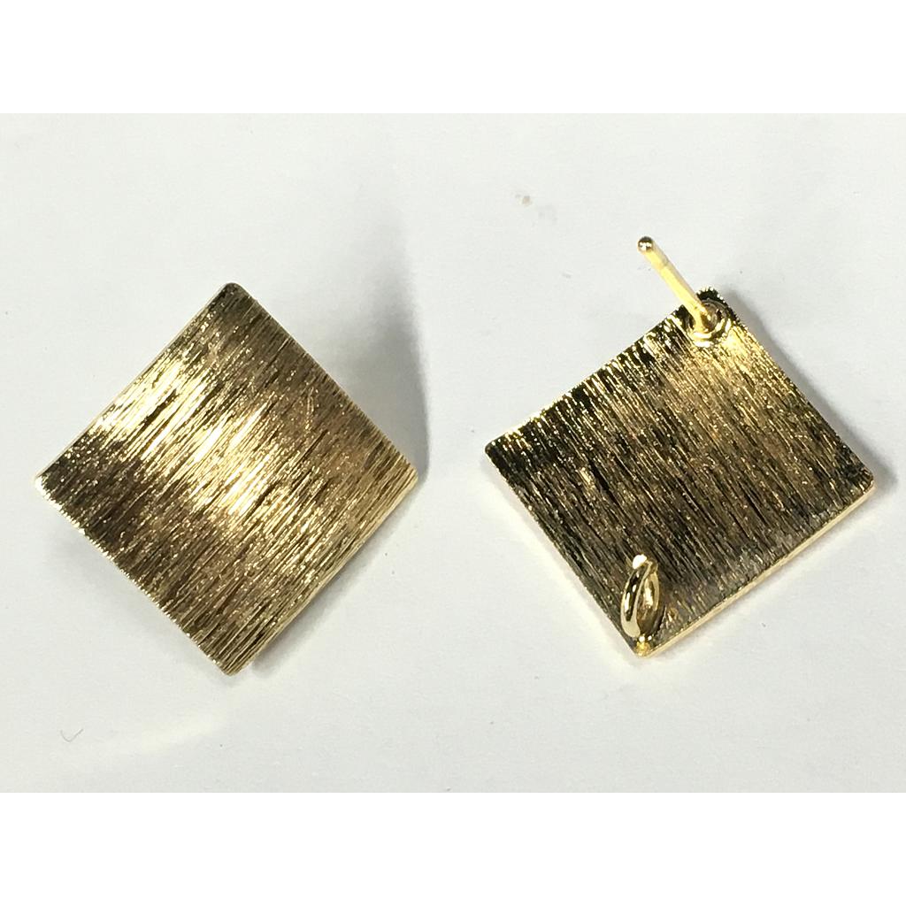 PATENTES ROMBO 13MM ELECTROENCHAPADO