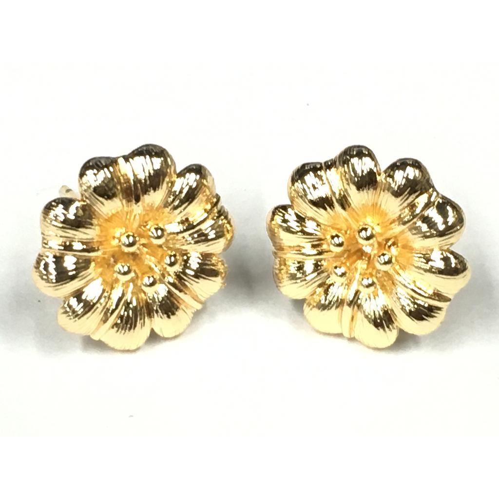 PATENTES FLOR 17MM ELECTROENCHAPADO