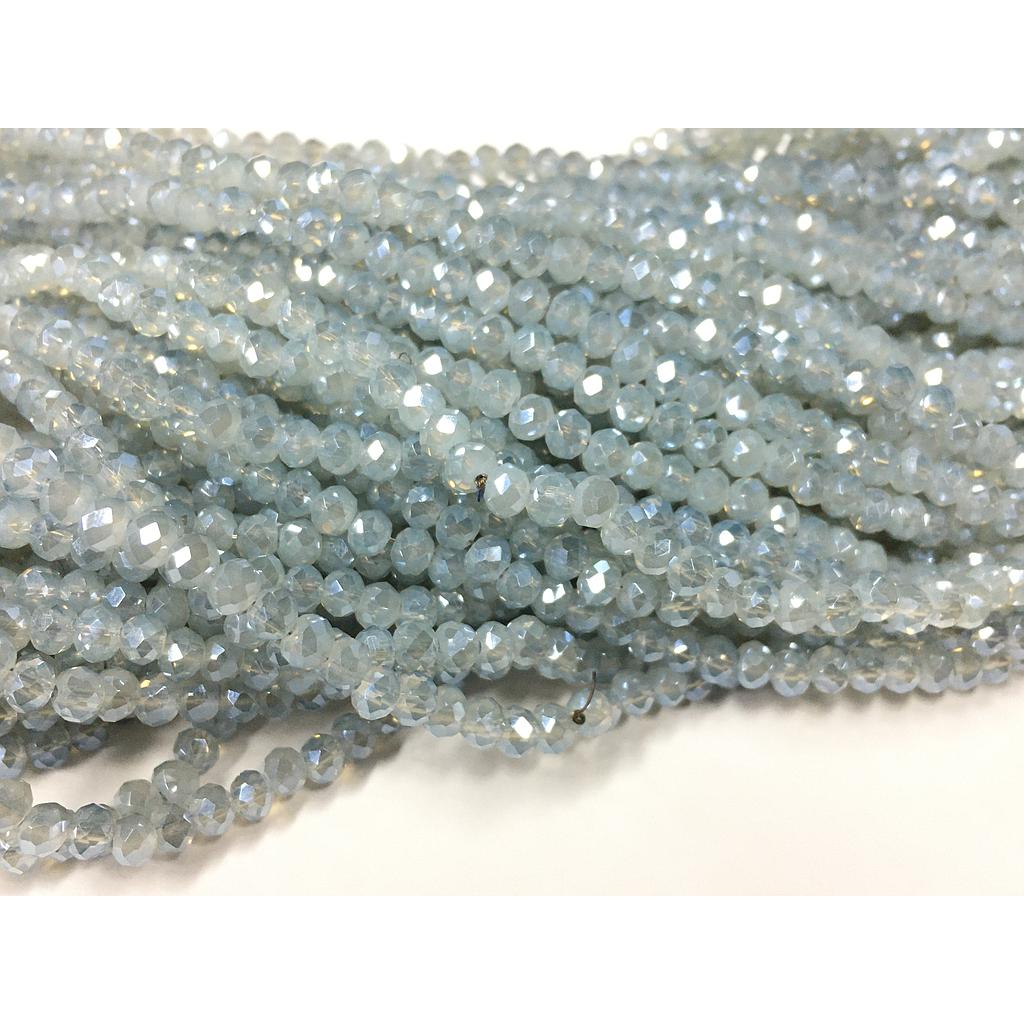 CRISTAL RONDEL GRIS AZULADO 4MM