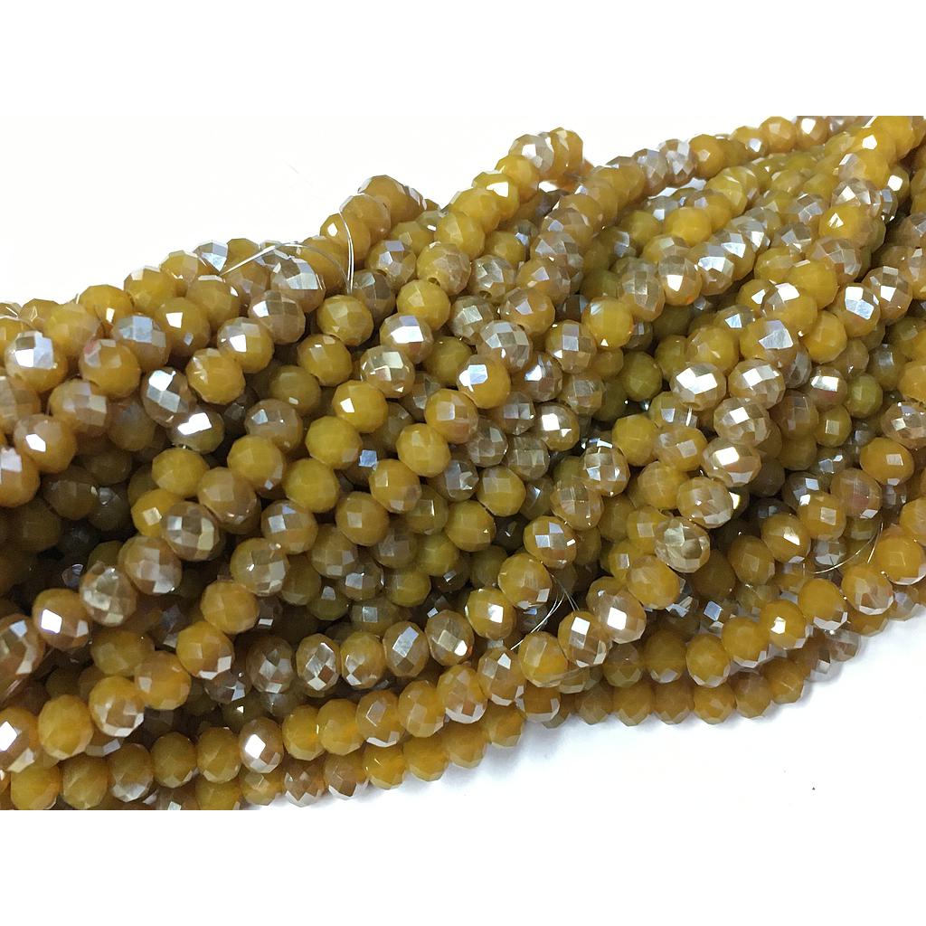 CRISTAL RONDEL MOSTAZA CON CAFE 6MM