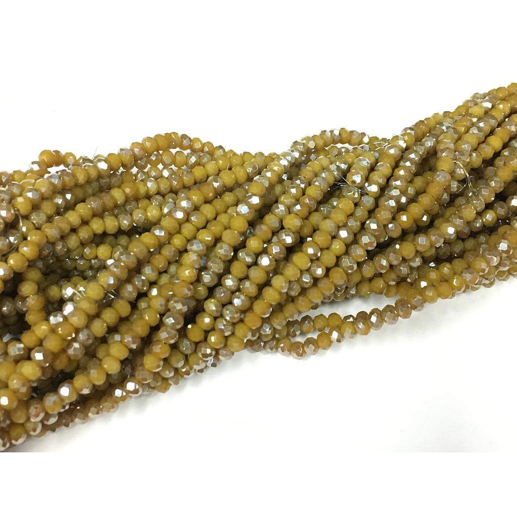 CRISTAL RONDEL MOSTAZA CON CAFE 4MM