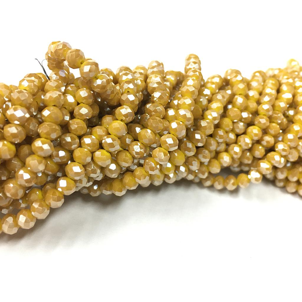 CRISTAL RONDEL AMARILLO MOSTAZA 4MM