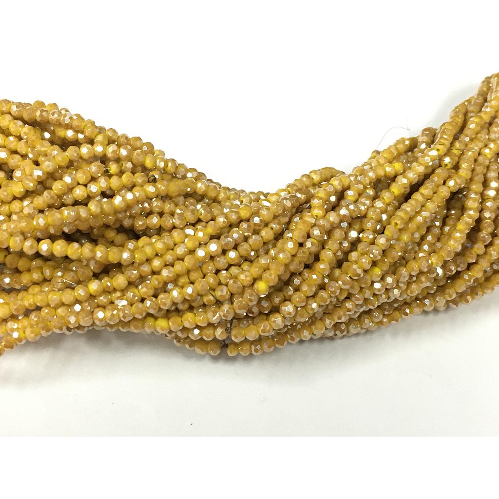CRISTAL RONDEL AMARILLO MOSTAZA 2MM