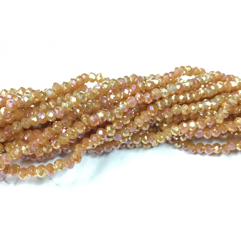 CRISTAL RONDEL BRONCE TORNASOL 2MM