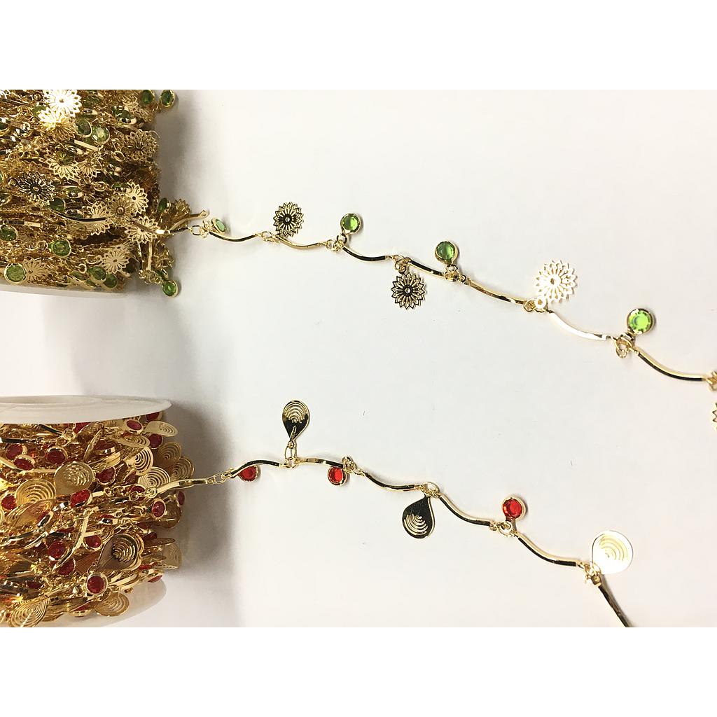 CADENA CON CRISTALES MICROCIRCONIA