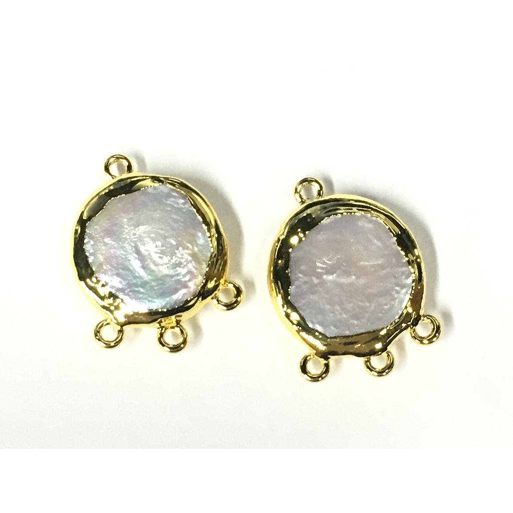 DIJES CHANDELIER DE PERLA BARROCA MONEDA