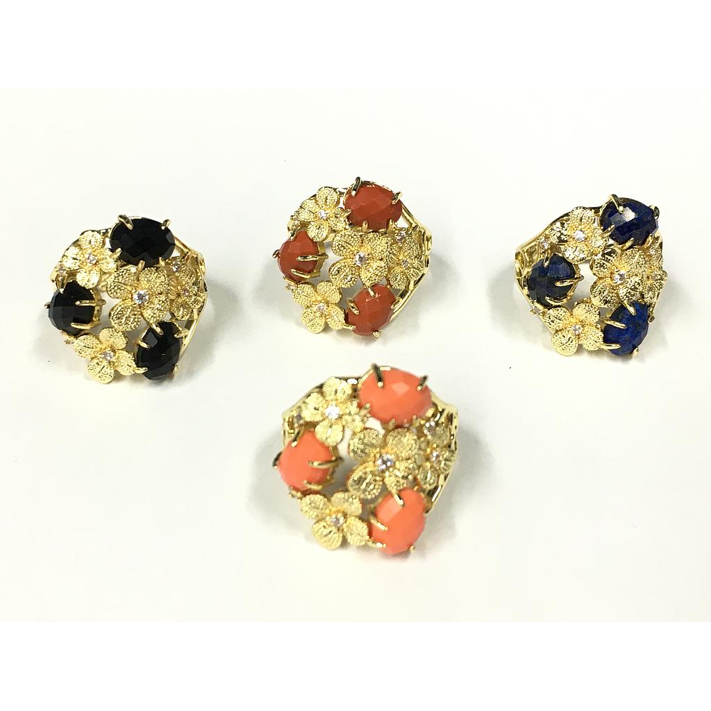 ANILLO AJUSTABLE CON PIEDRAS ENGARZADAS