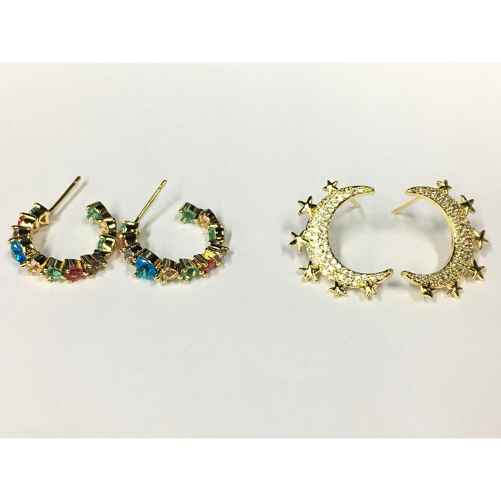 ARETES VARIOS MICROCIRCONIA