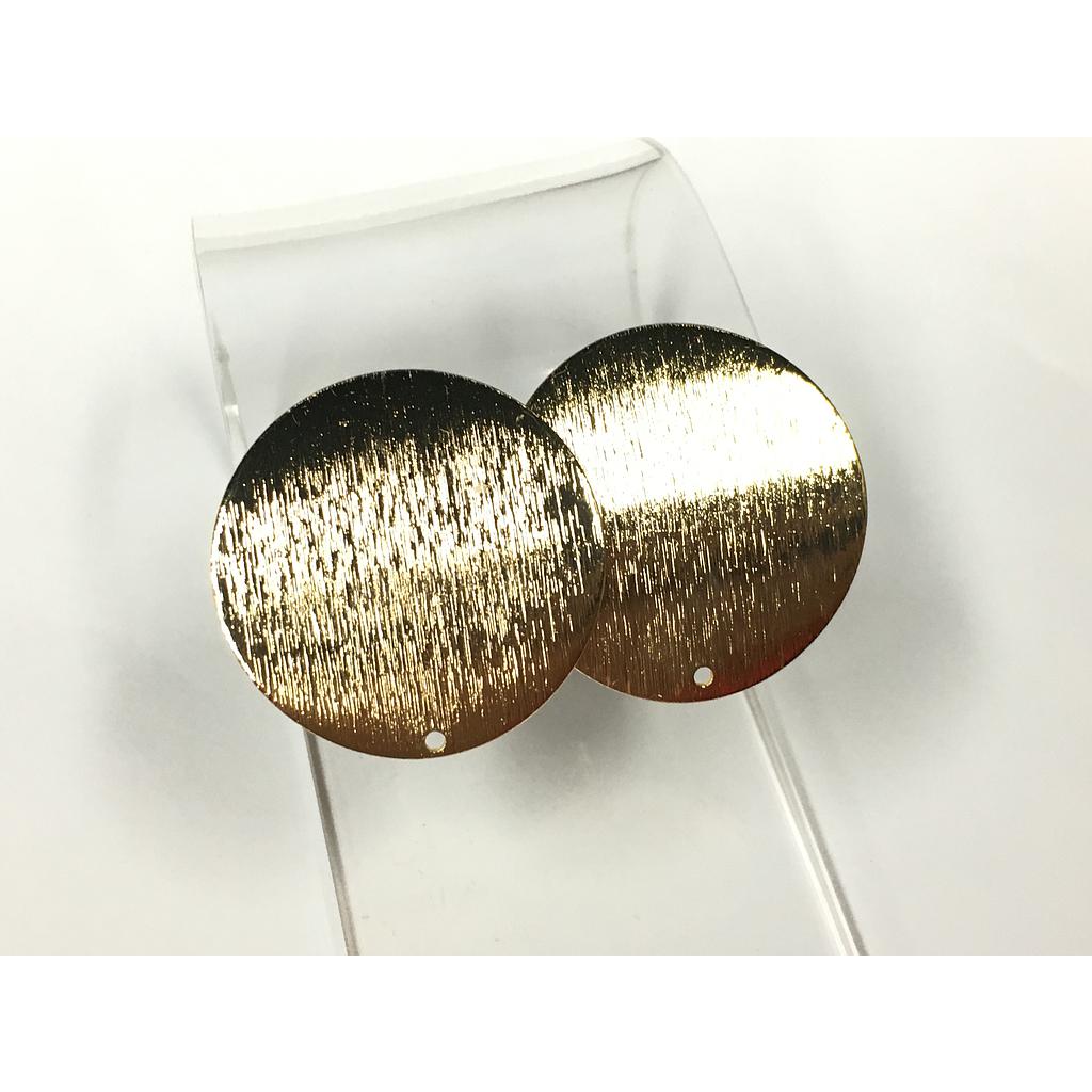 PATENTE REDONDA 30MM ELECTROENCHAPADO