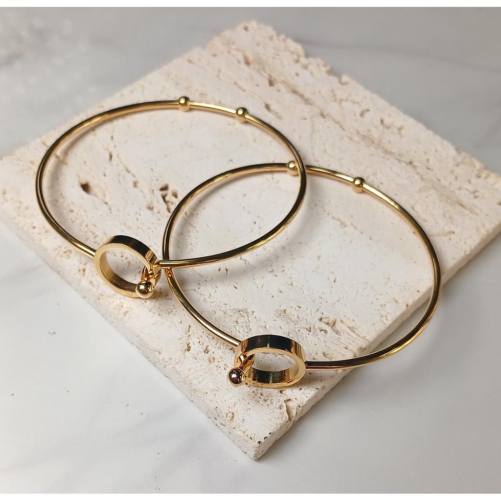 PULSERA ARO ESTILO PANDORA  ACERO INOXIDABLE