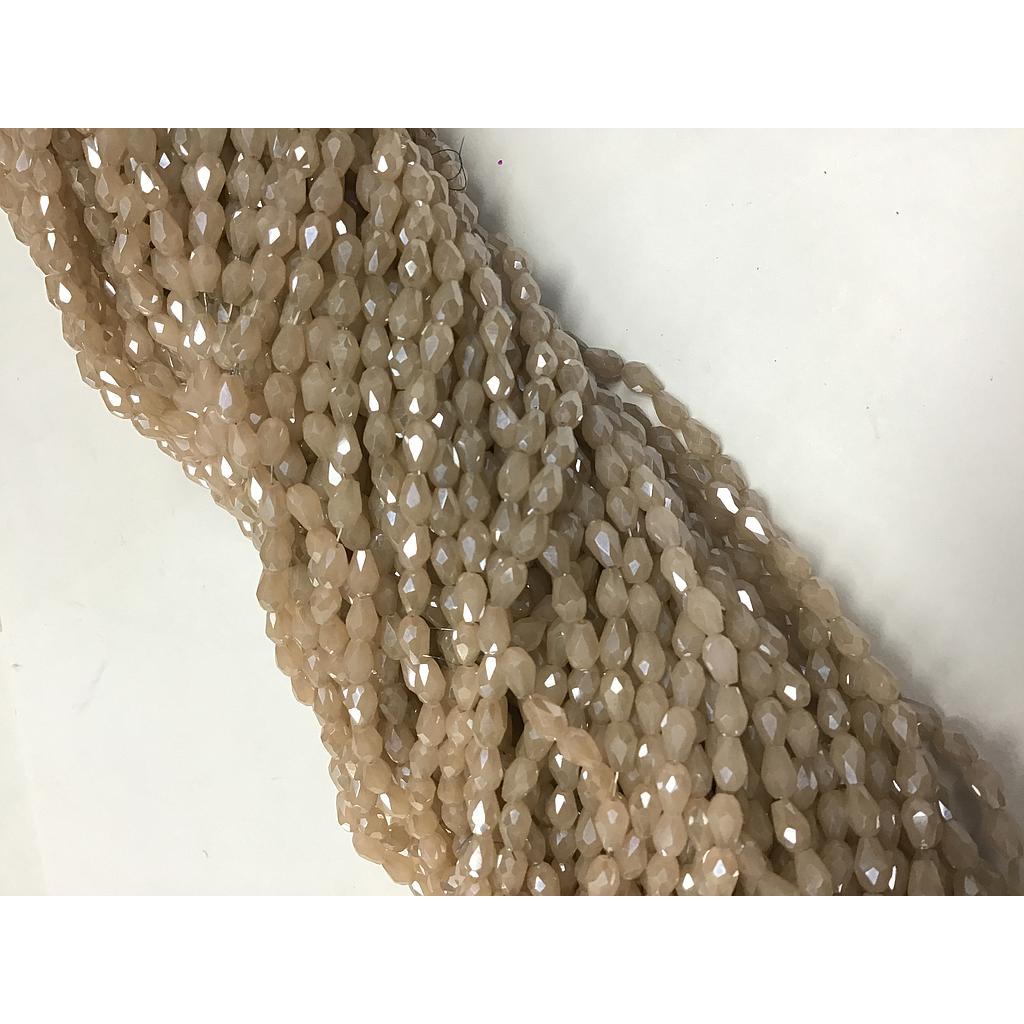 LIQUIDACION CRISTAL DE GOTA 3X5MM ROSA VIEJO