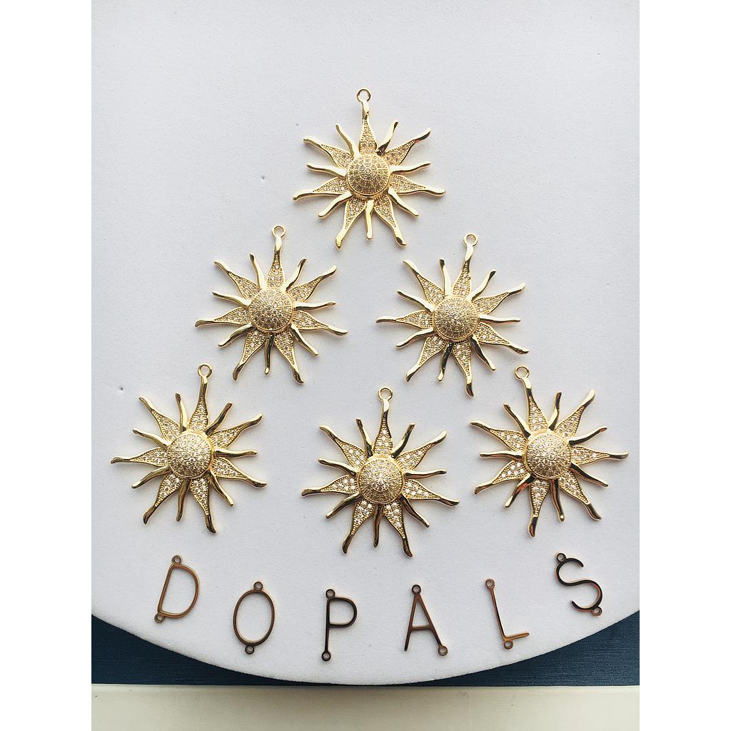 DIJE DE SOL ELECTROENCHAPADO