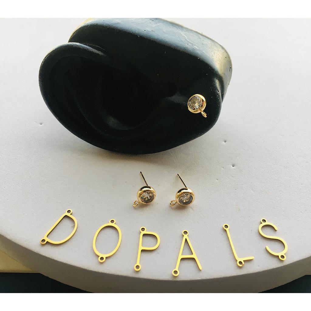 PATENTE REDONDA 7MM ELECTROENCHAPADO