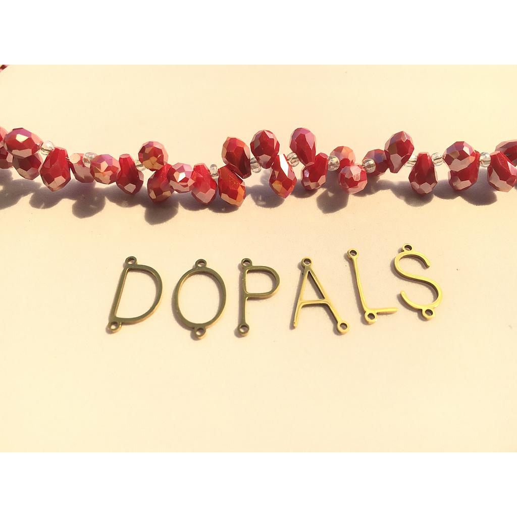 CRISTAL GOTA VAIVEN 6X10MM ROJO SOLIDO