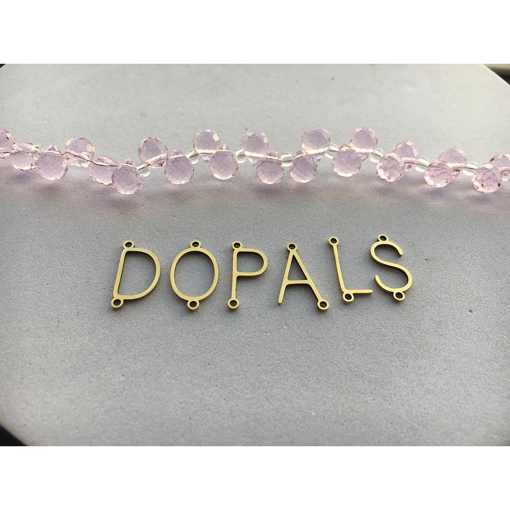 CRISTAL GOTA VAIVEN FACETEADO 6X8MM ROSADO