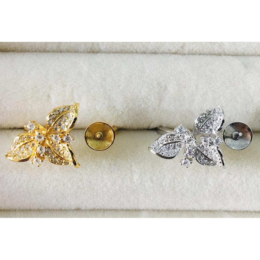 ANILLOS AJUSTABLES DE PLATA 925 PARA PEGAR PERLA