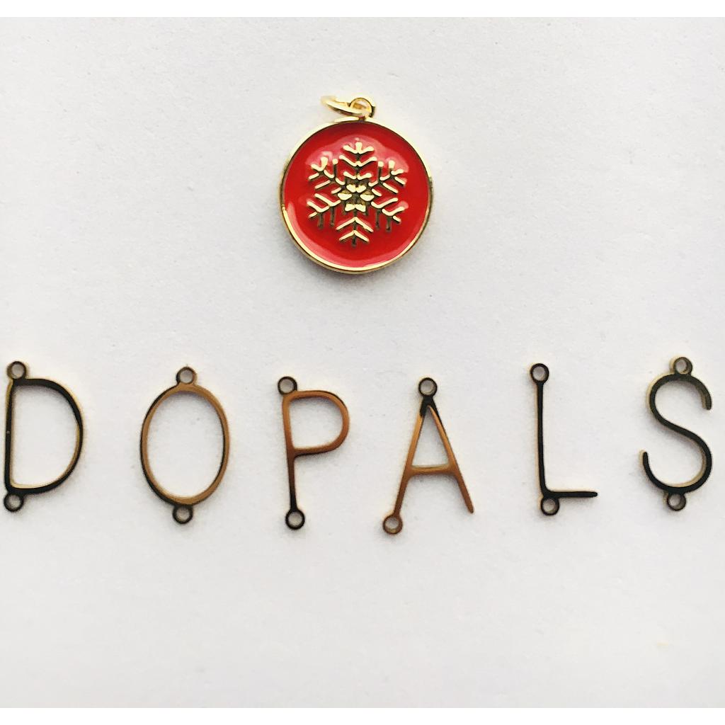 DIJE COPO DE NIEVE REDONDO MICROCIRCONIA