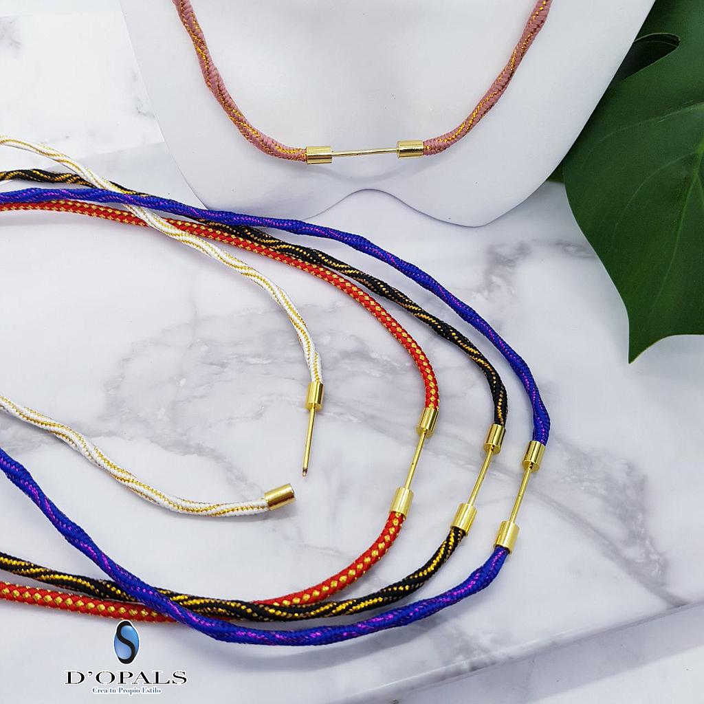 COLLARES CON PIN PARA PERLAS