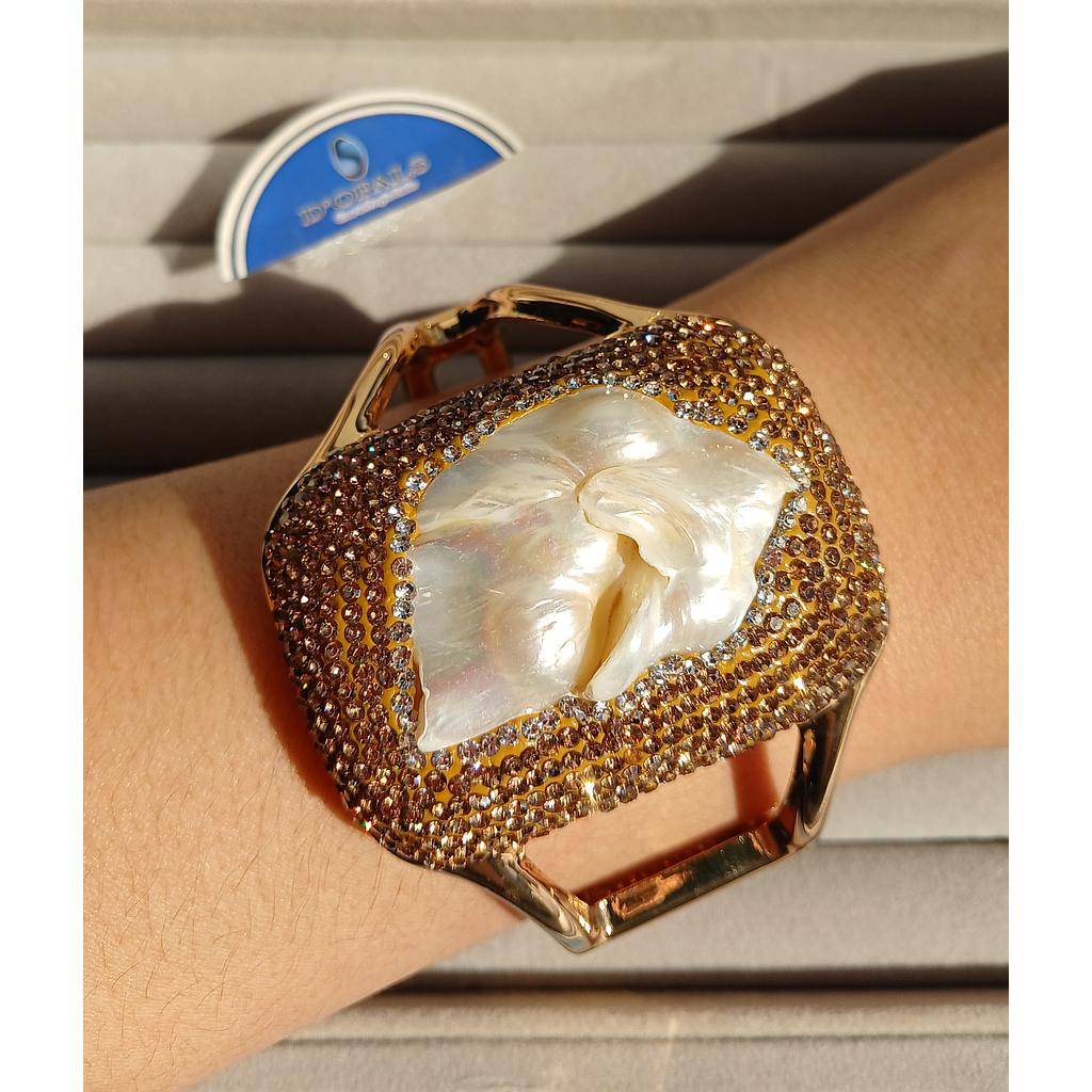 BRAZALETE DE DRUZY CON PERLA