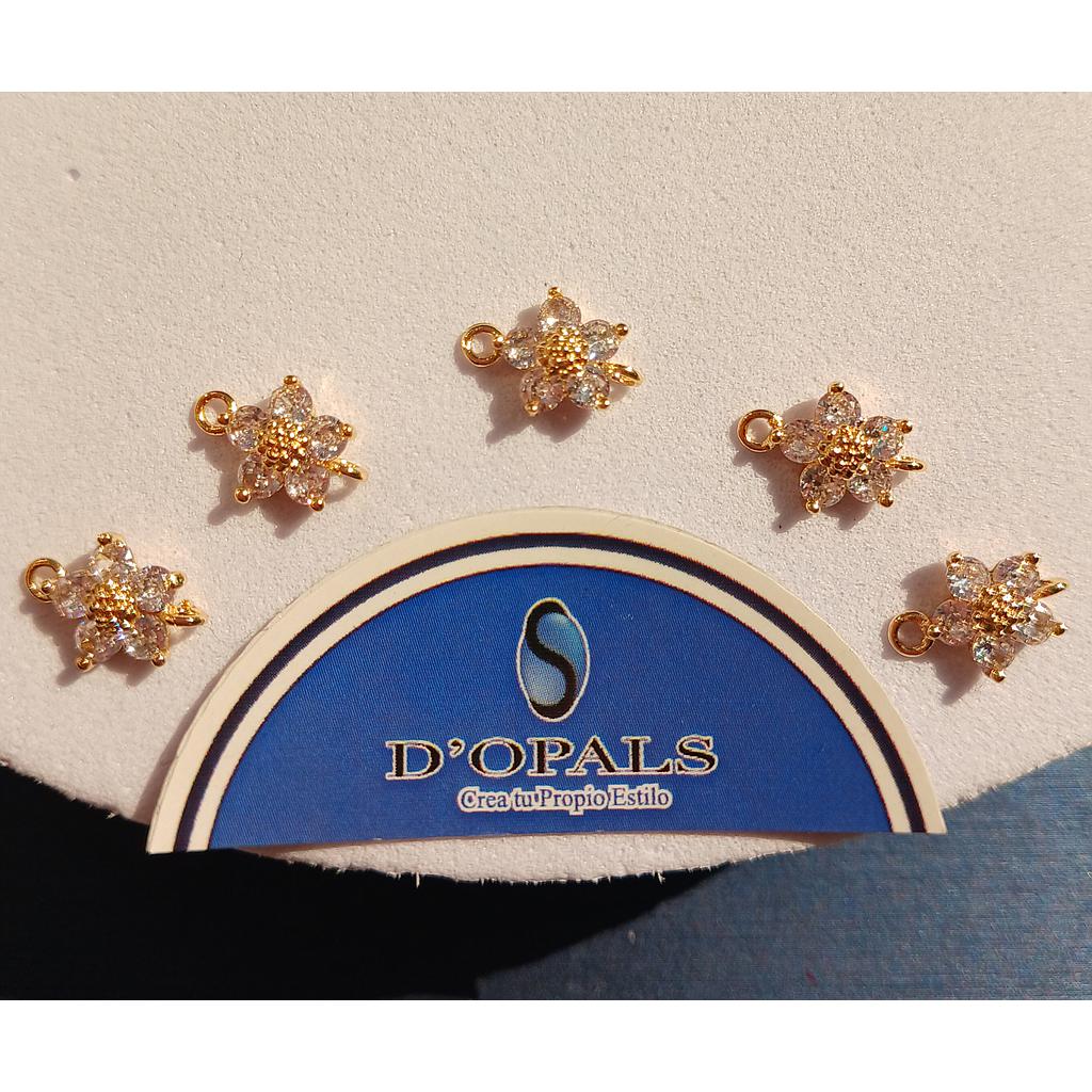 DIJE FLOR MICROCIRCONIA