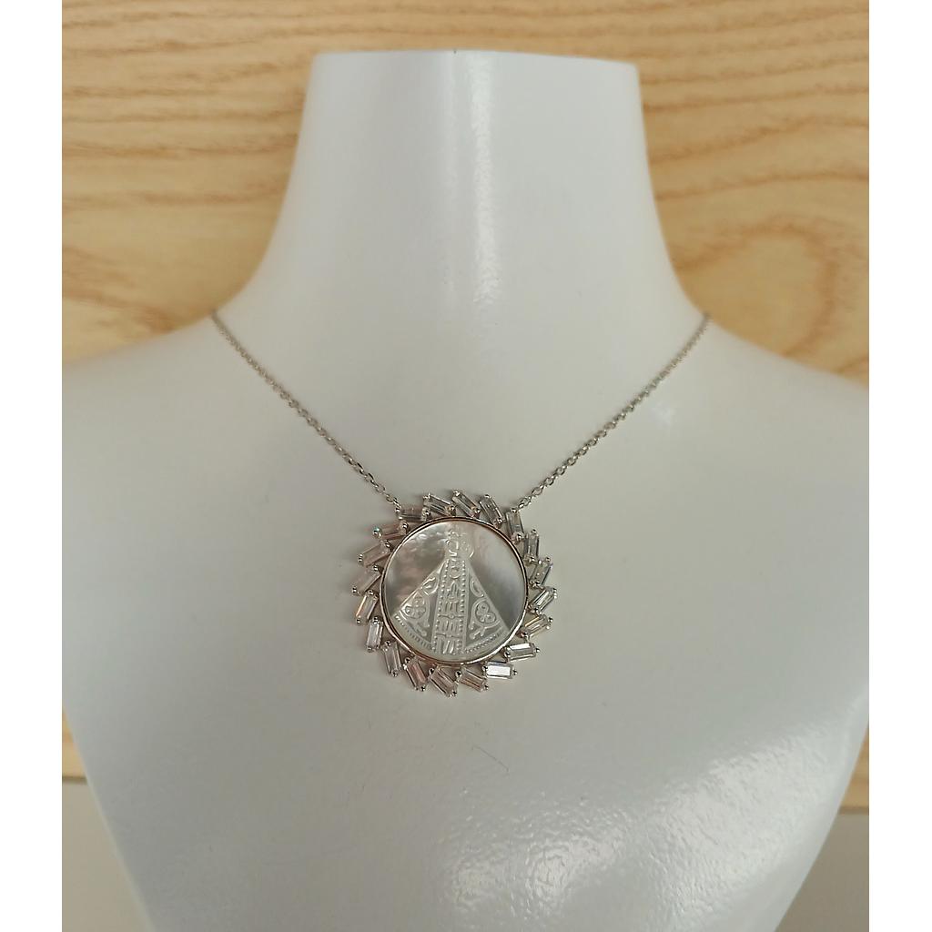 CADENA Y DIJE VIRGEN DE SUYAPA PLATA 925