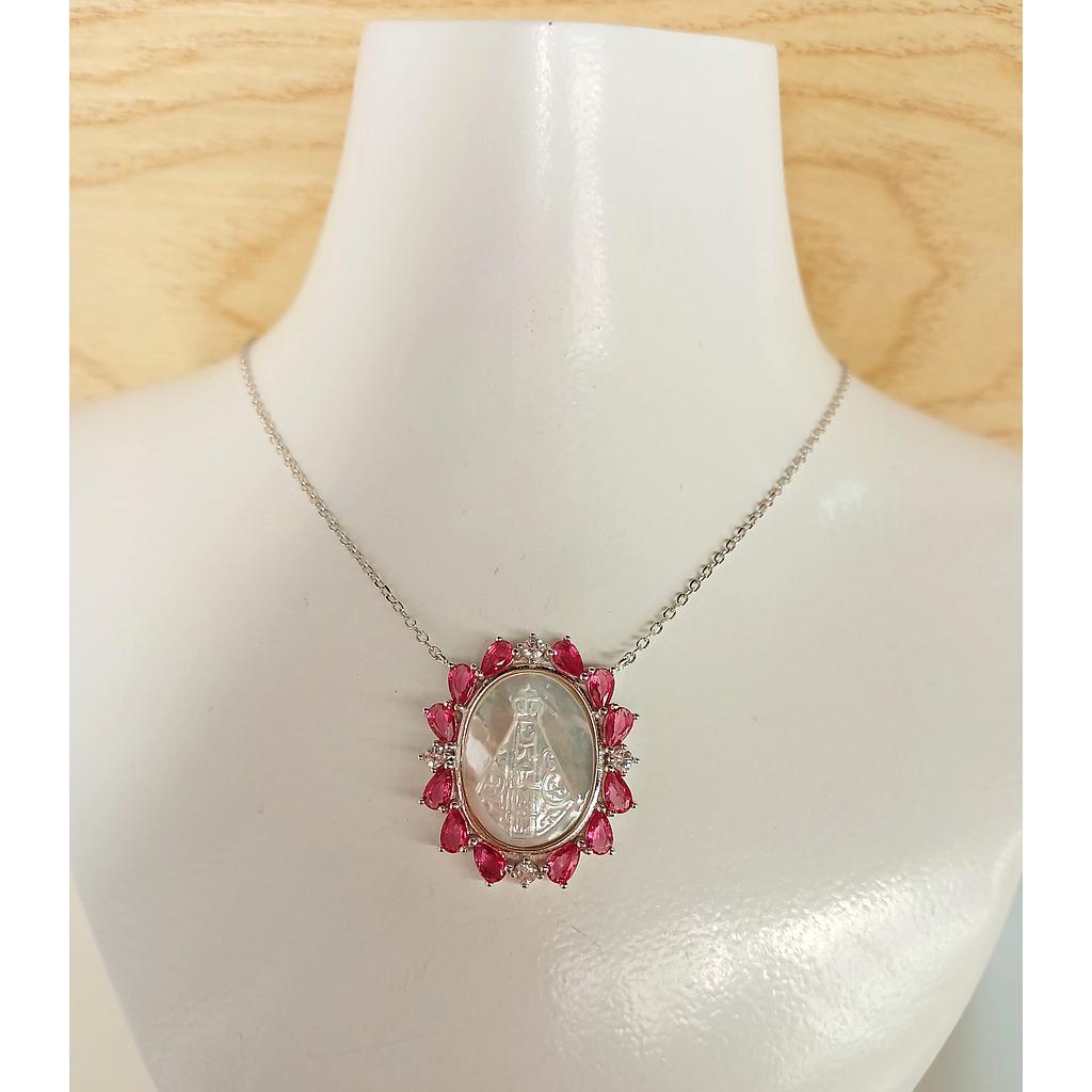 CADENA Y DIJE VIRGEN DE SUYAPA PLATA 925