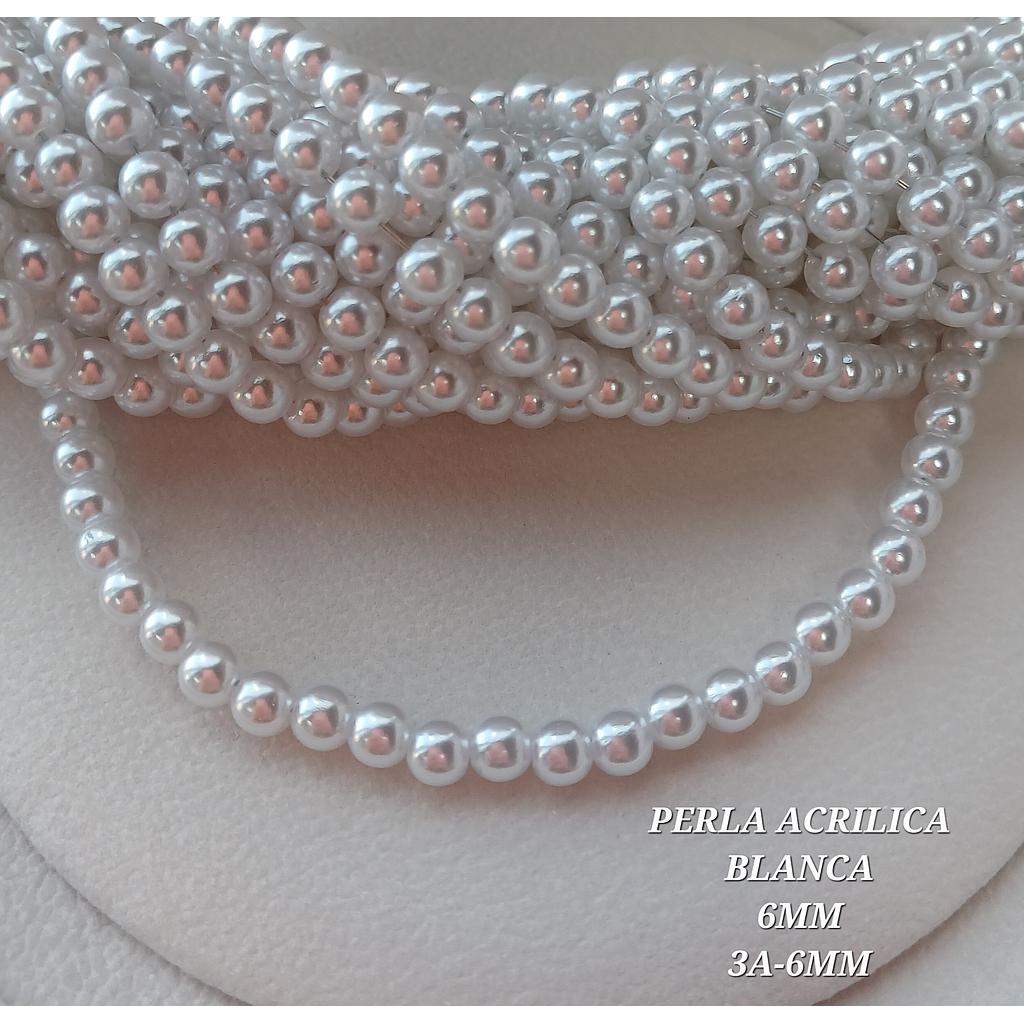 PERLA ACRILICA BLANCA 6MM