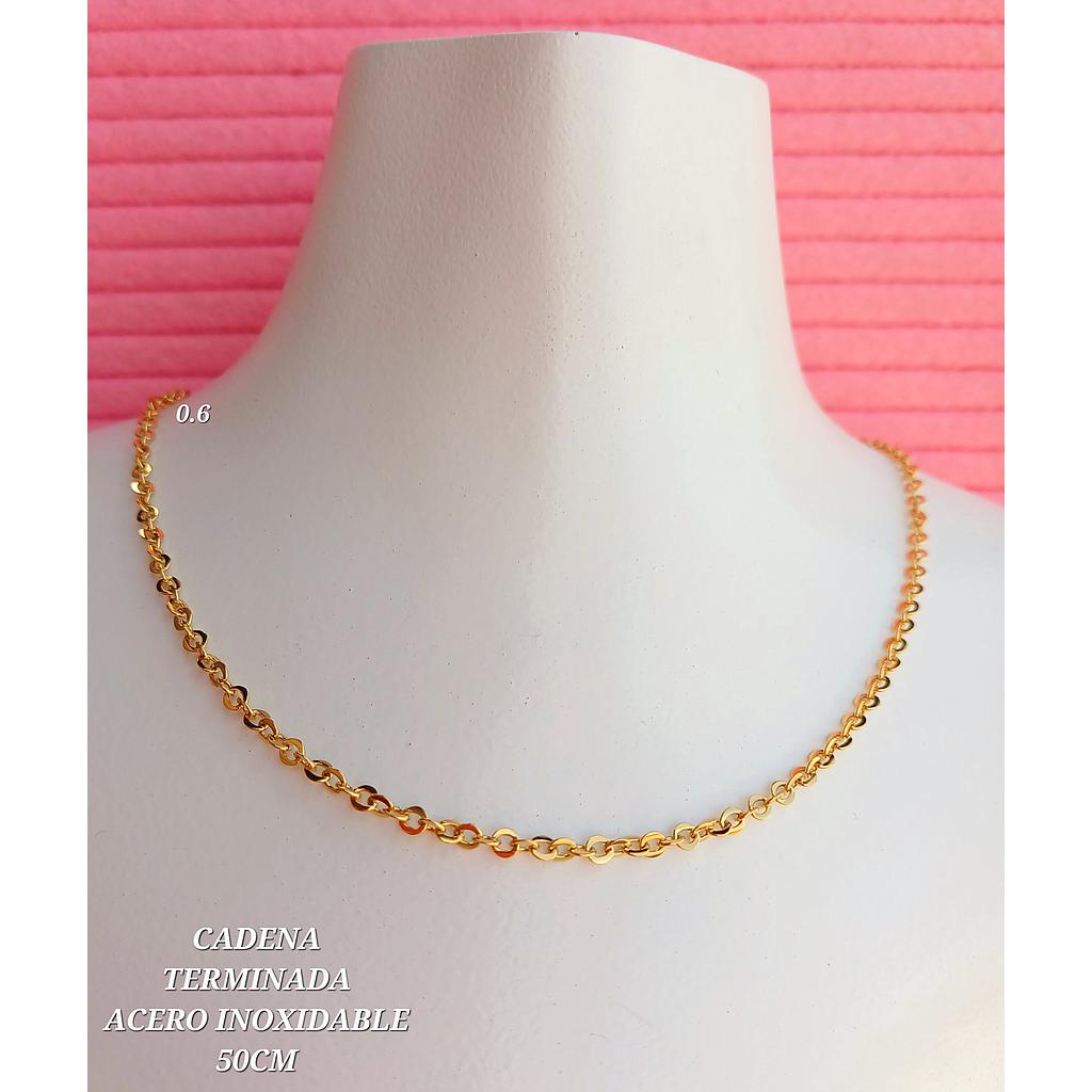 CADENA TERMINADA DE ACERO 50CM