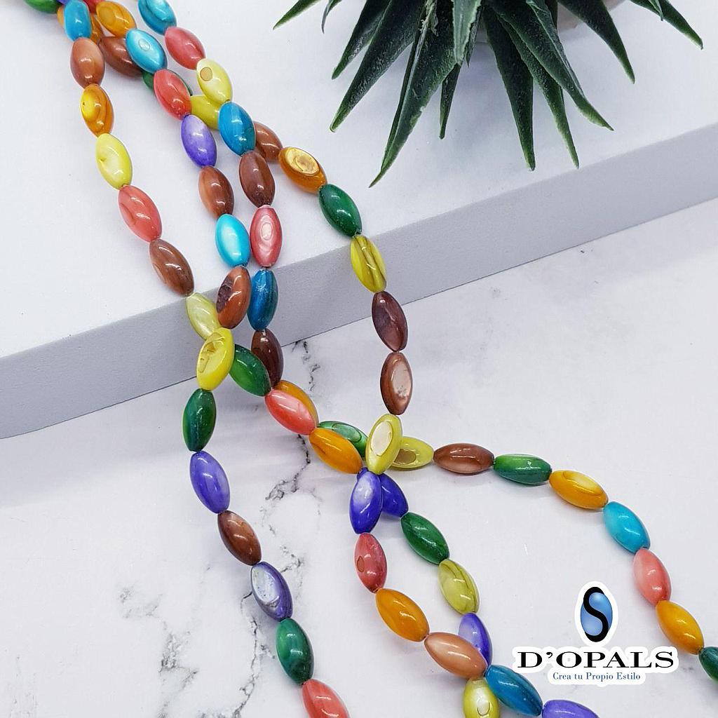 CONCHA NACAR MULTICOLOR 5x11MM