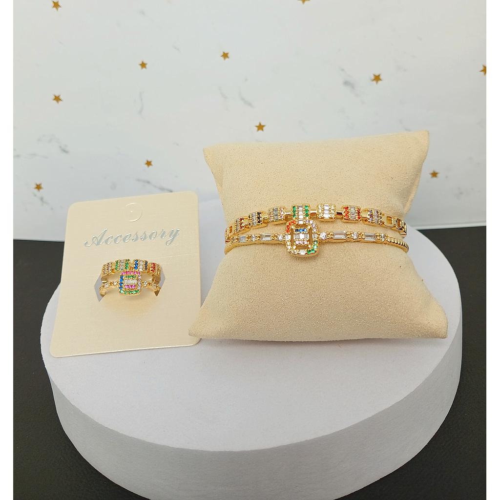 BRAZALETE DE MICROCIRCONIA SET