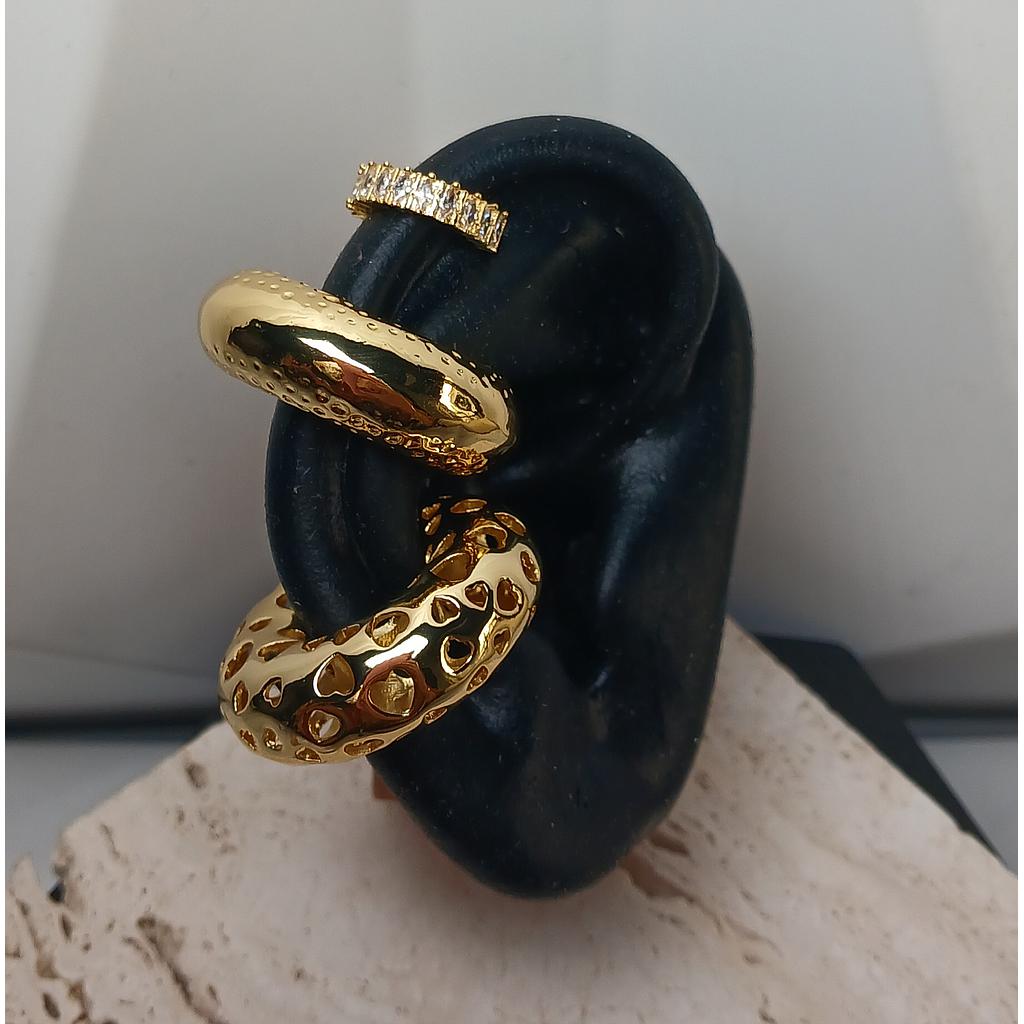 EAR CUFF DE MICROCIRCONIA