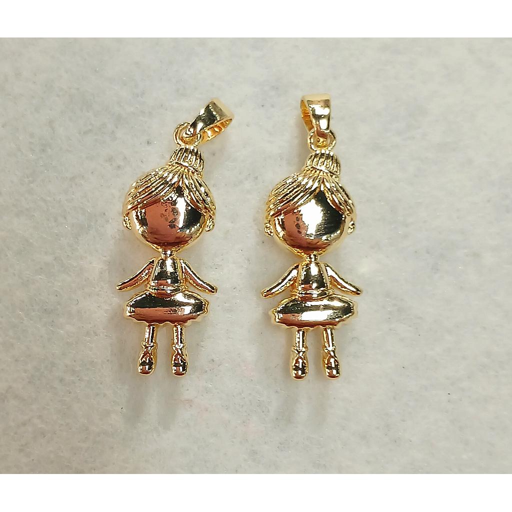 DIJE NIÑA ELECTROENCHAPADO